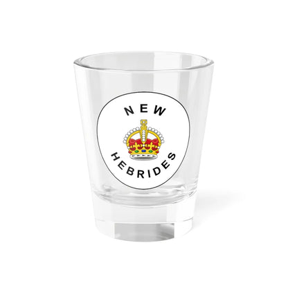 Badge of the British New Hebrides 1906-1952 (Vanuatu) (Coat of Arms) Shot Glass 1.5oz 1.5oz - Go Mug Yourself