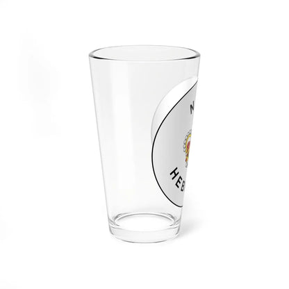 Badge of the British New Hebrides 1952-1980 (Vanuatu) (Coat of Arms) Pint Glass 16oz - Go Mug Yourself