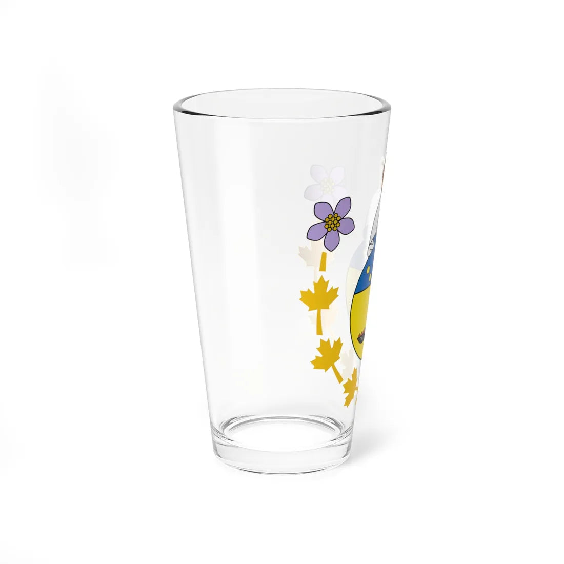 Badge of the Commissioner of Nunavut (Canada) (Coat of Arms) Pint Glass 16oz - Go Mug Yourself