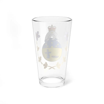 Badge of the Commissioner of Nunavut (Canada) (Coat of Arms) Pint Glass 16oz - Go Mug Yourself