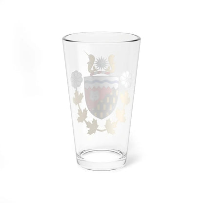 Badge of the Commissioner of the Northwest Territories (Canada) (Coat of Arms) Pint Glass 16oz - Go Mug Yourself
