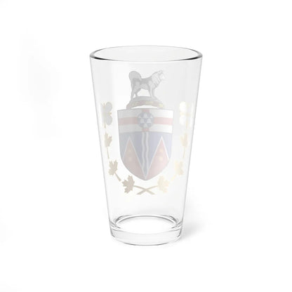 Badge of the Commissioner of Yukon (Canada) (Coat of Arms) Pint Glass 16oz - Go Mug Yourself