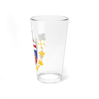 Badge of the Commissioner of Yukon (Canada) (Coat of Arms) Pint Glass 16oz - Go Mug Yourself