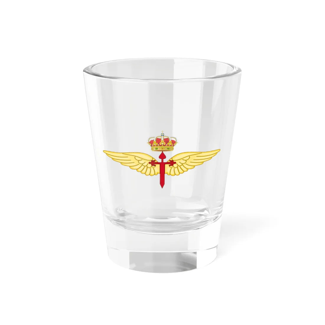 Badge of the FAMET (Spain) (Coat of Arms) Shot Glass 1.5oz 1.5oz - Go Mug Yourself