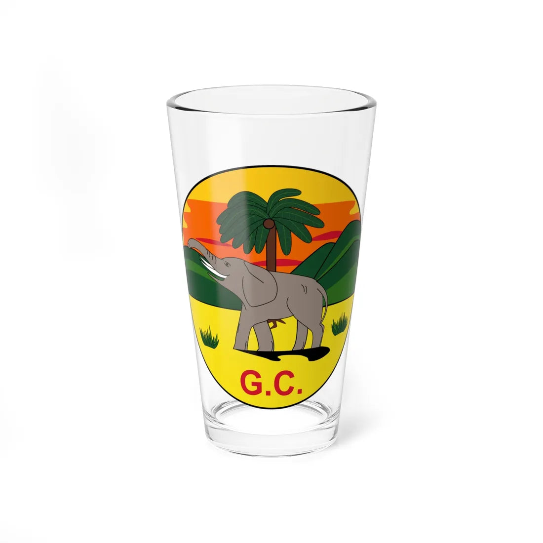 Badge of the Gold Coast 1877-1957 (Ghana) (Coat of Arms) Pint Glass 16oz 16oz - Go Mug Yourself