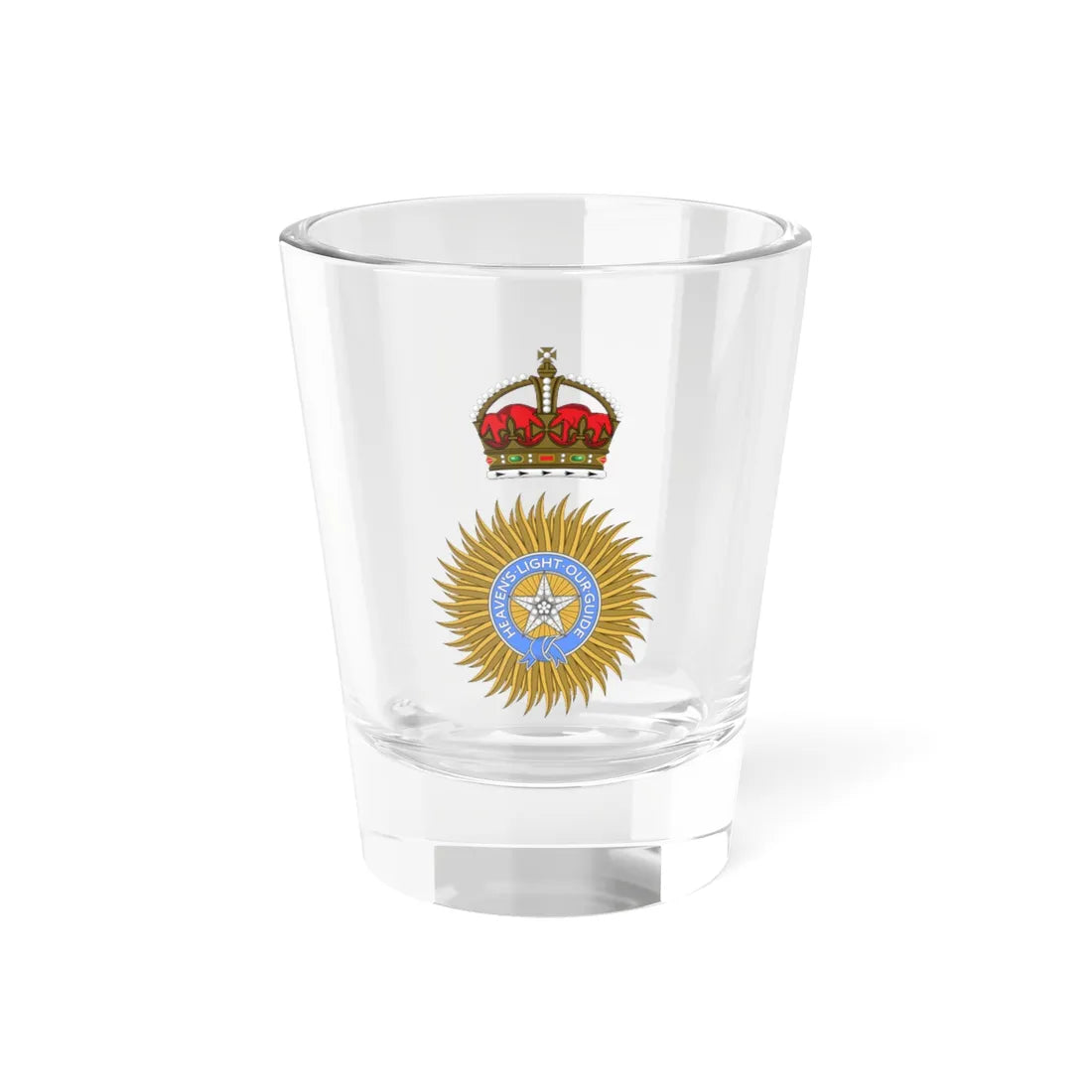 Badge of the Governor General of India (India) (Coat of Arms) Shot Glass 1.5oz 1.5oz - Go Mug Yourself