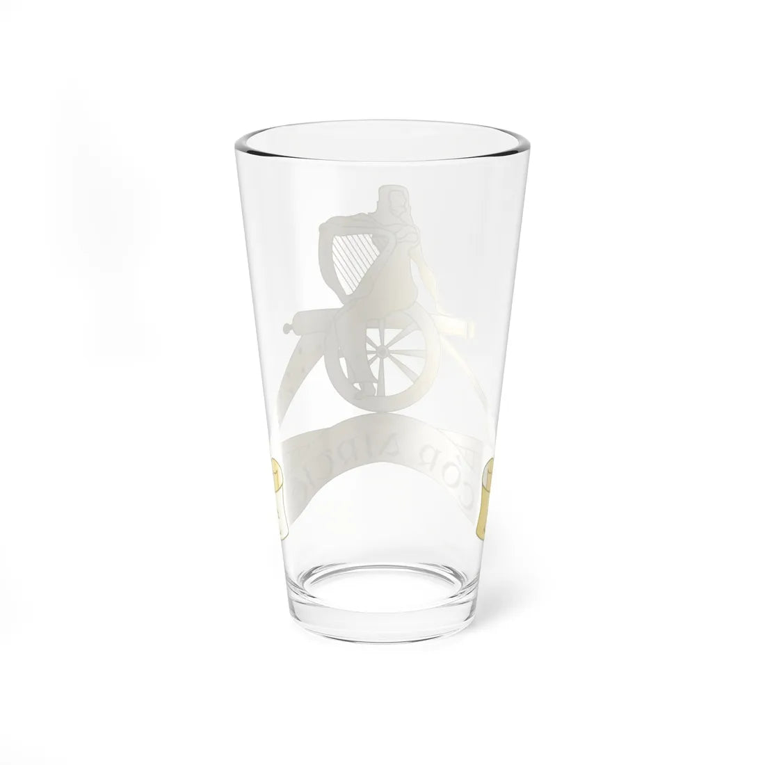 Badge of the Irish Artillery Corps (Ireland) (Coat of Arms) Pint Glass 16oz - Go Mug Yourself
