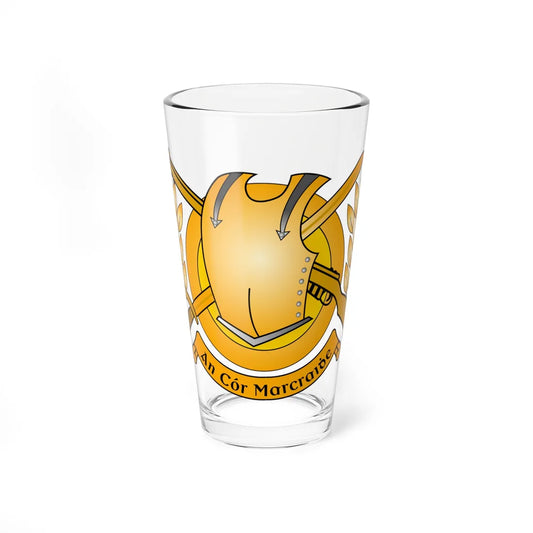 Badge of the Irish Cavalry Corps (Ireland) (Coat of Arms) Pint Glass 16oz 16oz - Go Mug Yourself