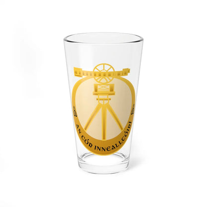 Badge of the Irish Corps of Engineers (Ireland) (Coat of Arms) Pint Glass 16oz 16oz - Go Mug Yourself