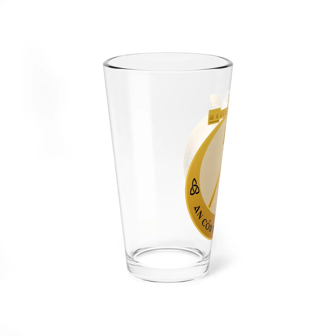 Badge of the Irish Corps of Engineers (Ireland) (Coat of Arms) Pint Glass 16oz - Go Mug Yourself