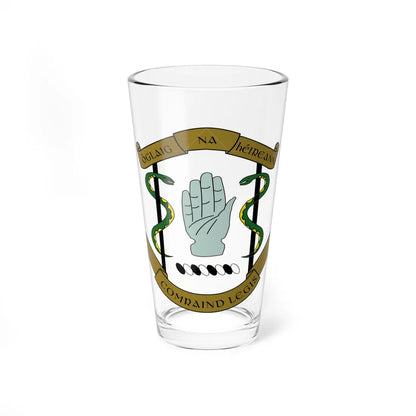 Badge of the Irish Medical Corps (Ireland) (Coat of Arms) Pint Glass 16oz 16oz - Go Mug Yourself