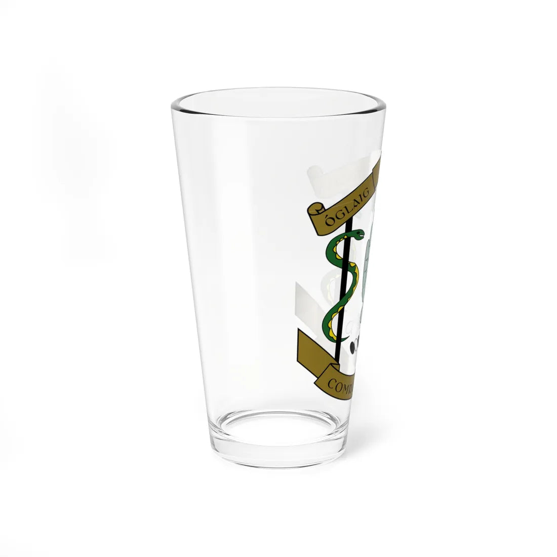 Badge of the Irish Medical Corps (Ireland) (Coat of Arms) Pint Glass 16oz - Go Mug Yourself