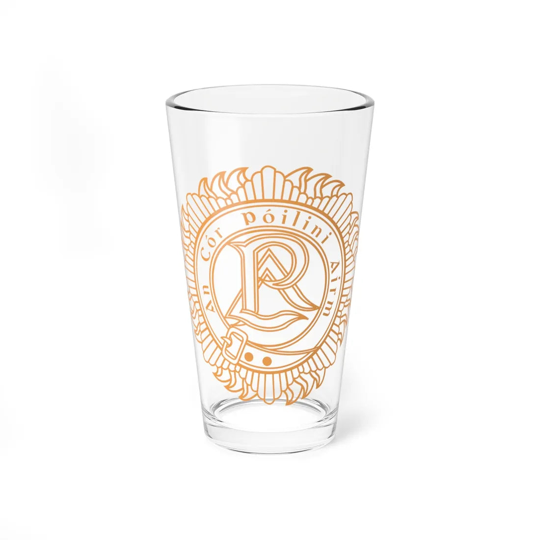 Badge of the Irish Military Police Corps (Ireland) (Coat of Arms) Pint Glass 16oz 16oz - Go Mug Yourself