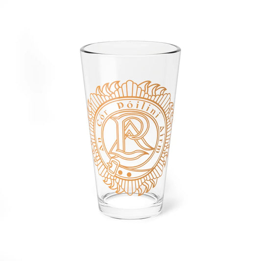 Badge of the Irish Military Police Corps (Ireland) (Coat of Arms) Pint Glass 16oz 16oz - Go Mug Yourself