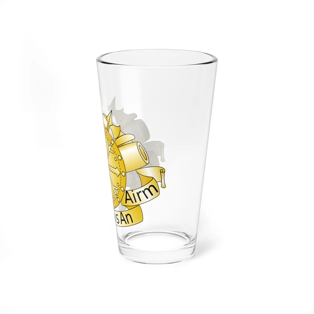 Badge of the Irish Ordnance Corps (Ireland) (Coat of Arms) Pint Glass 16oz - Go Mug Yourself