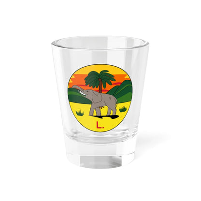 Badge of the Lagos Colony 1886-1906 (Niger) (Coat of Arms) Shot Glass 1.5oz 1.5oz - Go Mug Yourself