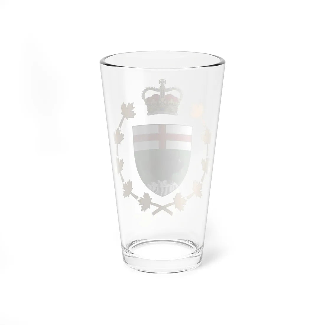 Badge of the Lieutenant Governor of Manitoba (Canada) (Coat of Arms) Pint Glass 16oz - Go Mug Yourself