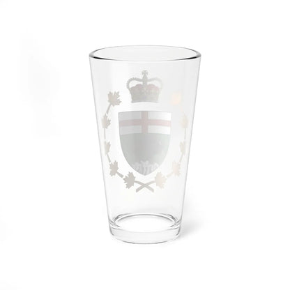 Badge of the Lieutenant Governor of Manitoba (Canada) (Coat of Arms) Pint Glass 16oz - Go Mug Yourself