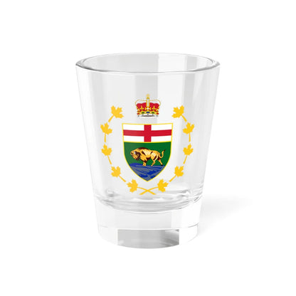 Badge of the Lieutenant-Governor of Manitoba (Canada) (Coat of Arms) Shot Glass 1.5oz 1.5oz - Go Mug Yourself