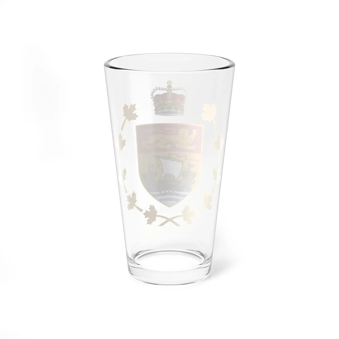 Badge of the Lieutenant-Governor of New Brunswick (Canada) (Coat of Arms) Pint Glass 16oz - Go Mug Yourself