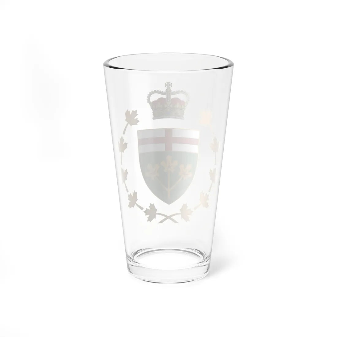Badge of the Lieutenant-Governor of Ontario (Canada) (Coat of Arms) Pint Glass 16oz - Go Mug Yourself