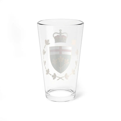 Badge of the Lieutenant-Governor of Ontario (Canada) (Coat of Arms) Pint Glass 16oz - Go Mug Yourself