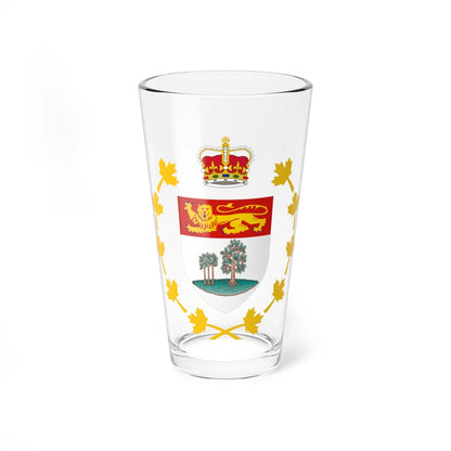 Badge of the Lieutenant-Governor of Prince Edward Island (Canada) (Coat of Arms) Pint Glass 16oz 16oz - Go Mug Yourself