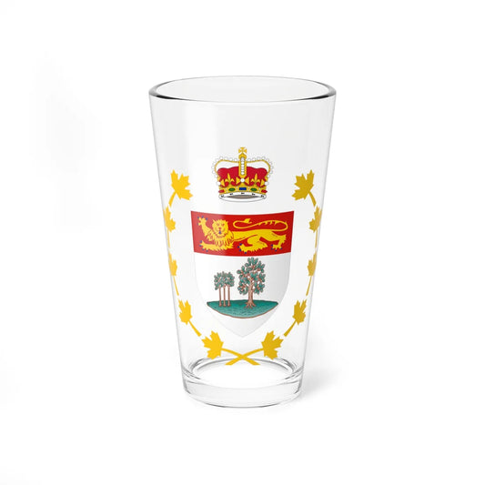 Badge of the Lieutenant-Governor of Prince Edward Island (Canada) (Coat of Arms) Pint Glass 16oz 16oz - Go Mug Yourself