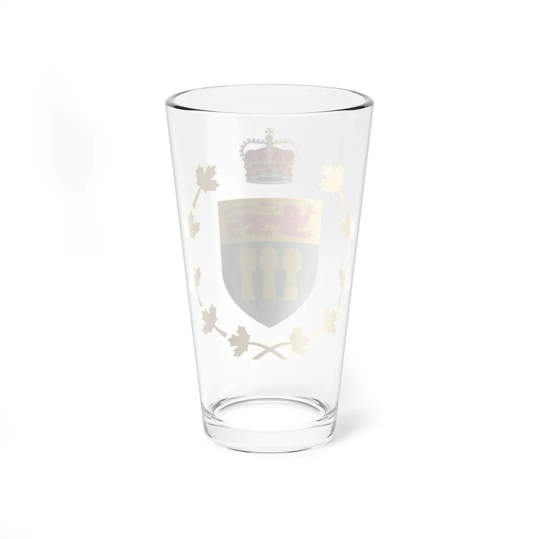 Badge of the Lieutenant-Governor of Saskatchewan (Canada) (Coat of Arms) Pint Glass 16oz - Go Mug Yourself