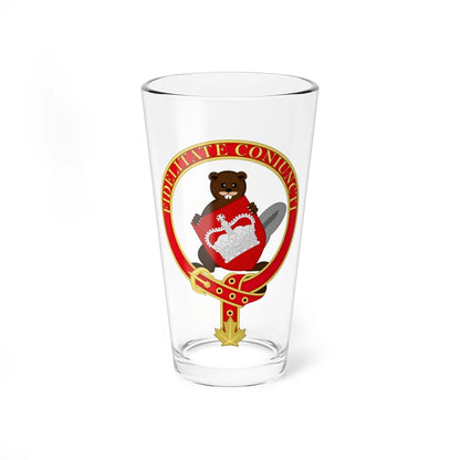 Badge of the Monarchist League of Canada (Canada) (Coat of Arms) Pint Glass 16oz 16oz - Go Mug Yourself