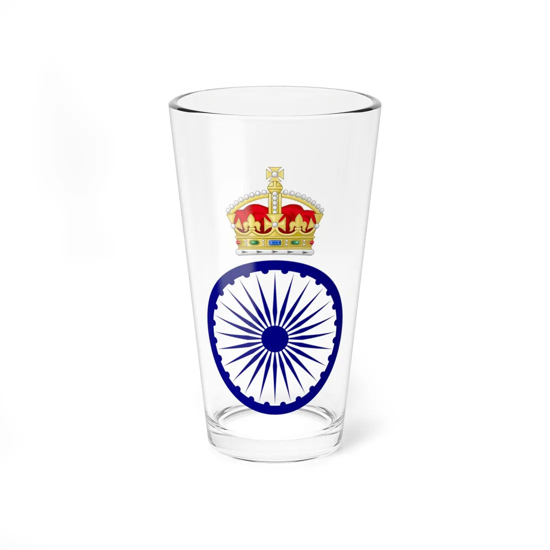 Badge of the Monarchy of India 1947-50 (India) (Coat of Arms) Pint Glass 16oz 16oz - Go Mug Yourself