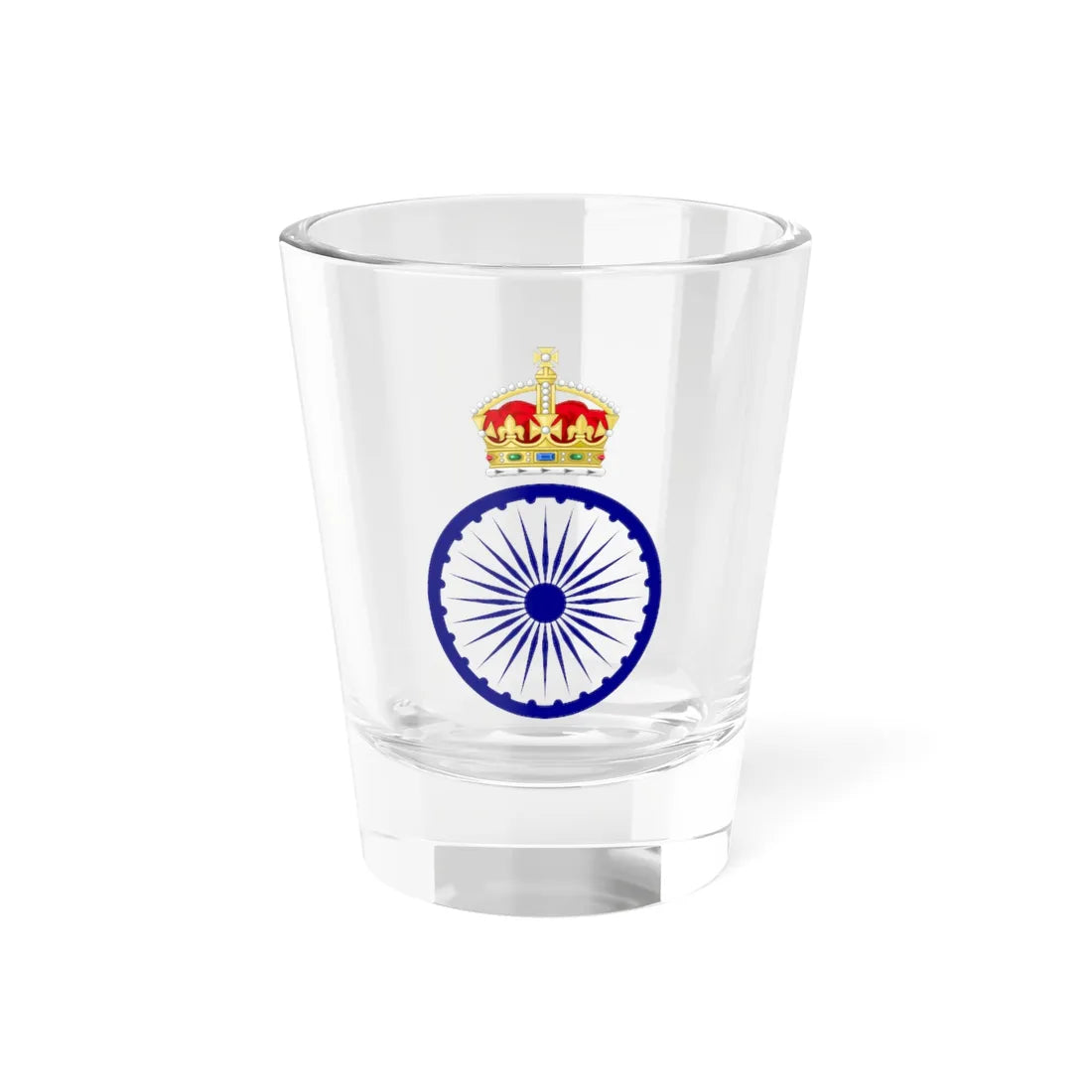 Badge of the Monarchy of India 1947-50 (India) (Coat of Arms) Shot Glass 1.5oz 1.5oz - Go Mug Yourself