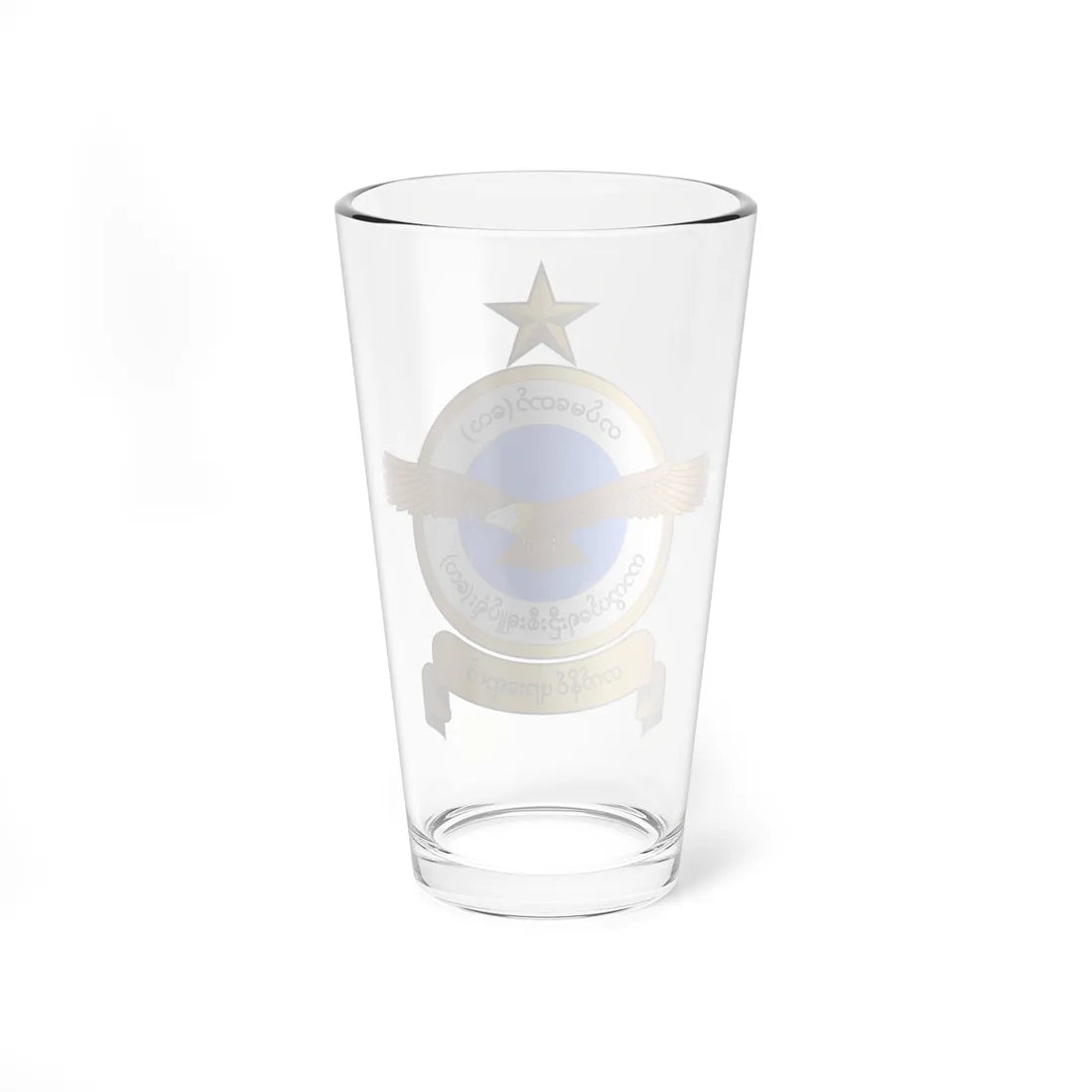 Badge of the Myanmar Air force (Myanmar) (Coat of Arms) Pint Glass 16oz - Go Mug Yourself