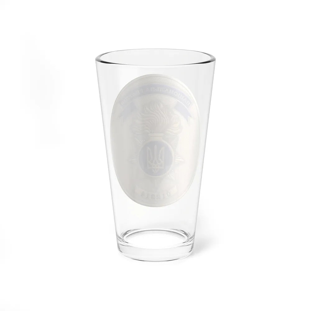 Badge of the National Guard of Ukraine (Ukraine) Pint Glass 16oz-Go Mug Yourself