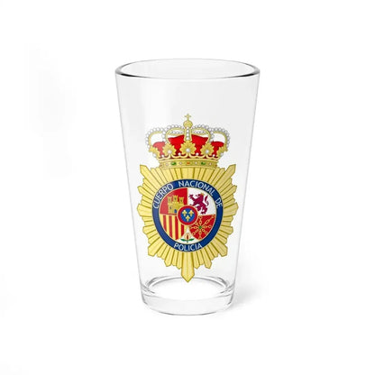 Badge of the National Police Corps of Spain - Pint Glass 16oz 16oz - Go Mug Yourself
