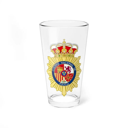 Badge of the National Police Corps of Spain - Pint Glass 16oz 16oz - Go Mug Yourself