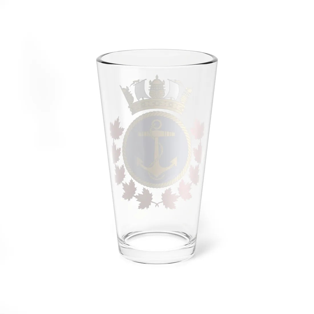 Badge of the Royal Canadian Sea Cadets (Canada) (Coat of Arms) Pint Glass 16oz - Go Mug Yourself