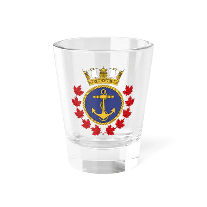 Badge of the Royal Canadian Sea Cadets (Canada) (Coat of Arms) Shot Glass 1.5oz 1.5oz - Go Mug Yourself