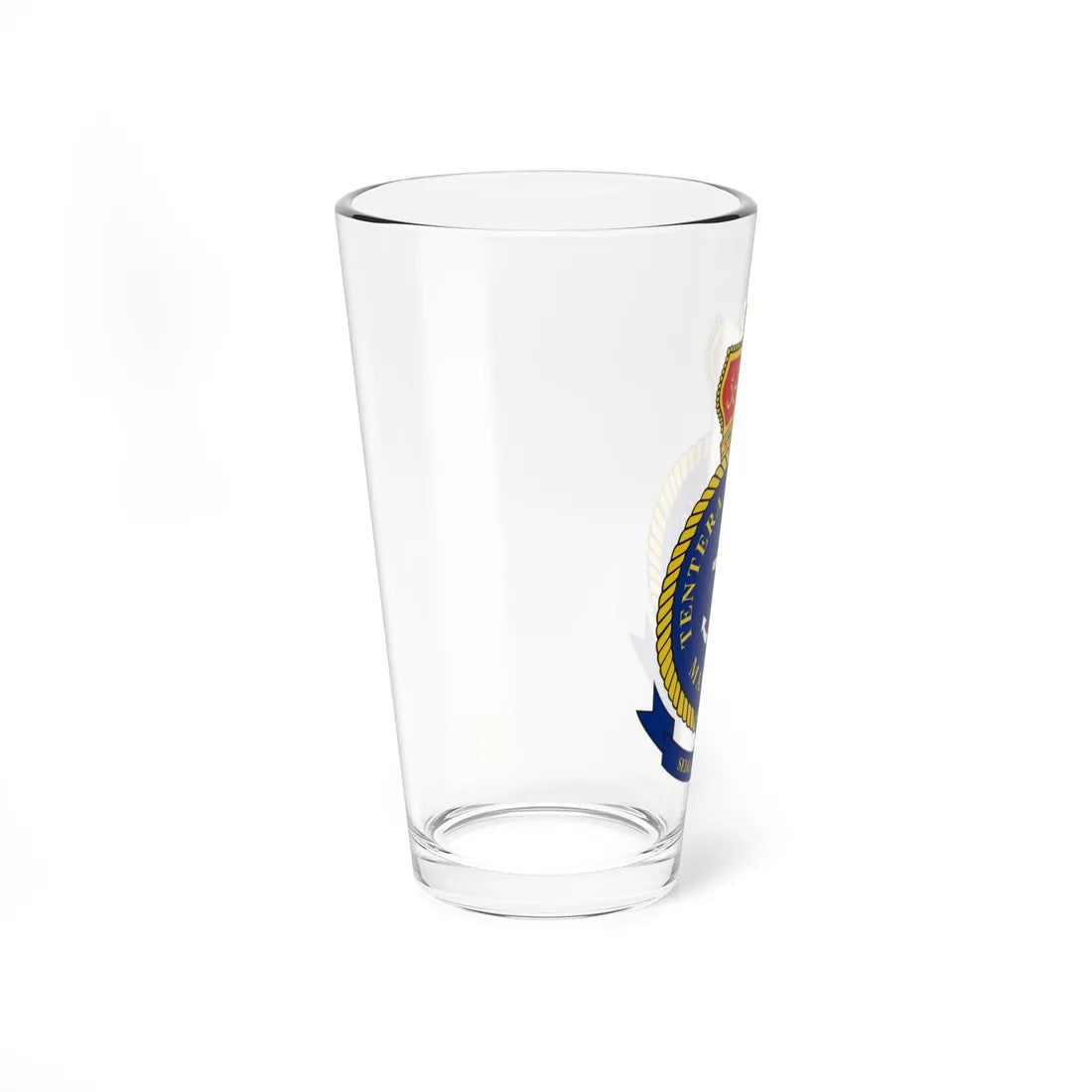 Badge of the Royal Malaysian Navy (Malaysia) (Coat of Arms) Pint Glass 16oz - Go Mug Yourself