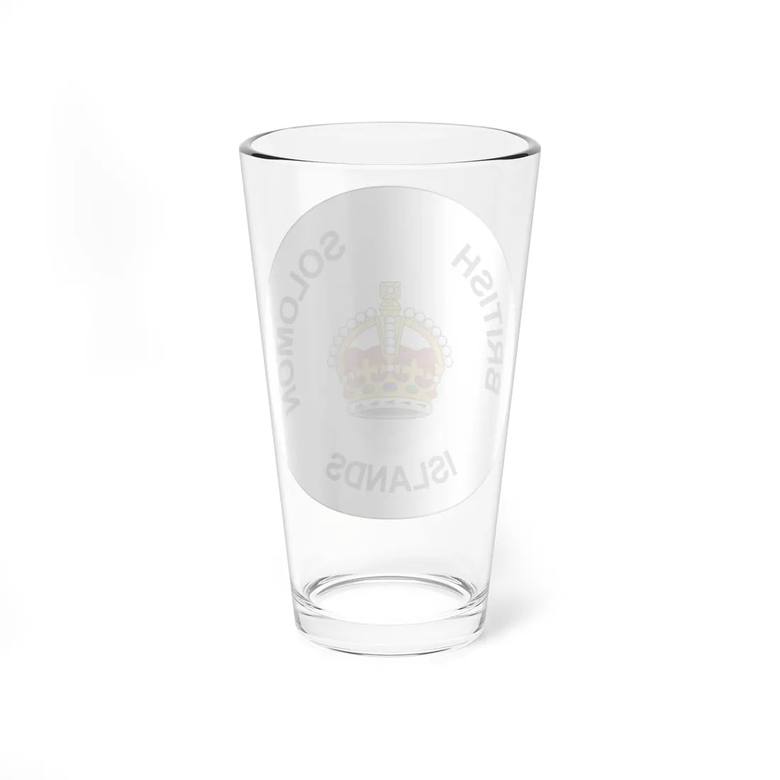 Badge of the Solomon Islands 1906-1947 (Solomon Islands) (Coat of Arms) Pint Glass 16oz - Go Mug Yourself