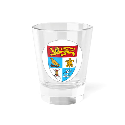 Badge of the Solomon Islands 1956-1978 (Solomon Islands) (Coat of Arms) Shot Glass 1.5oz 1.5oz - Go Mug Yourself
