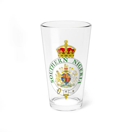 Badge of the Southern Nigeria Protectorate (Niger) (Coat of Arms) Pint Glass 16oz 16oz - Go Mug Yourself
