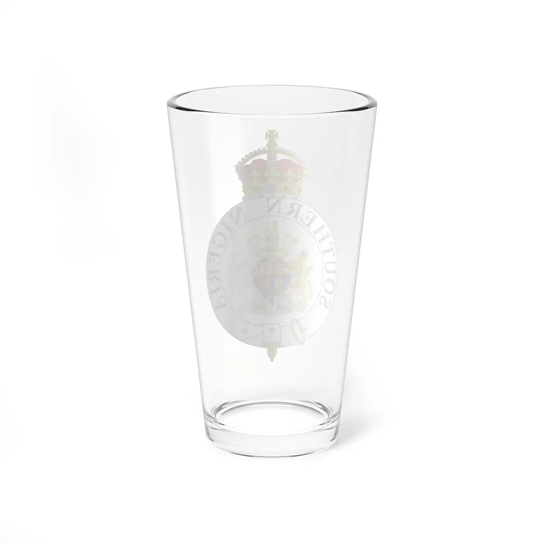 Badge of the Southern Nigeria Protectorate (Niger) (Coat of Arms) Pint Glass 16oz - Go Mug Yourself