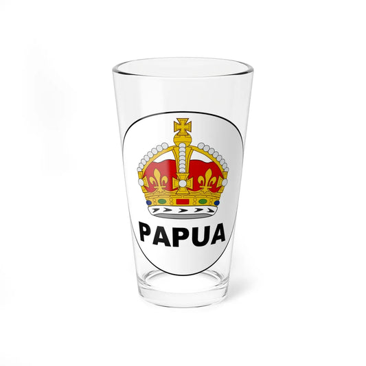 Badge of the Territory of Papua (Guinea) (Coat of Arms) Pint Glass 16oz 16oz - Go Mug Yourself