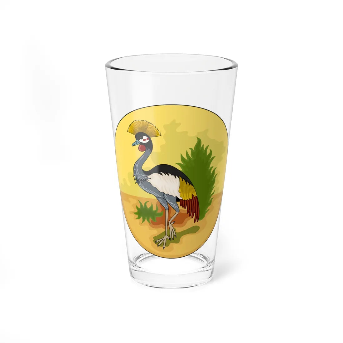Badge of the Uganda Protectorate (Uganda) (Coat of Arms) Pint Glass 16oz 16oz - Go Mug Yourself