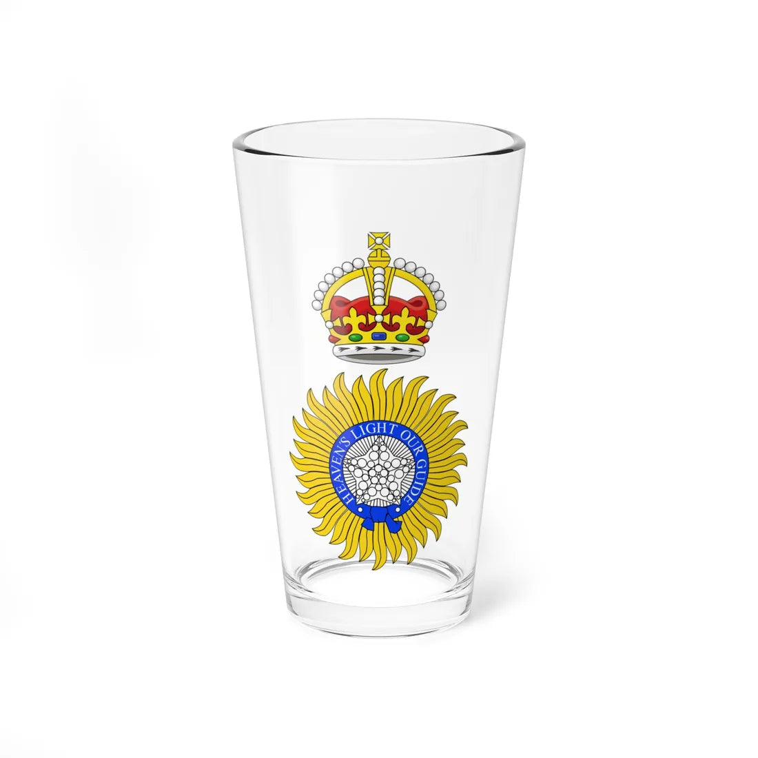 Badge of the Viceroy of India (India) (Coat of Arms) Pint Glass 16oz 16oz - Go Mug Yourself