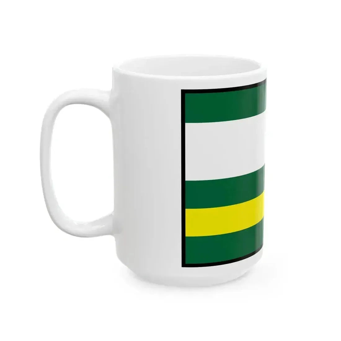 Badice Nitra Flag (Slovakia) White Coffee Mug - Go Mug Yourself