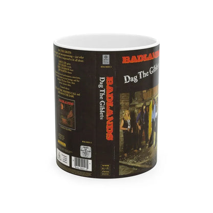 BADLANDS DAG THE GIBLETS (VHS COVER) - White Coffee Mug-11oz-Go Mug Yourself