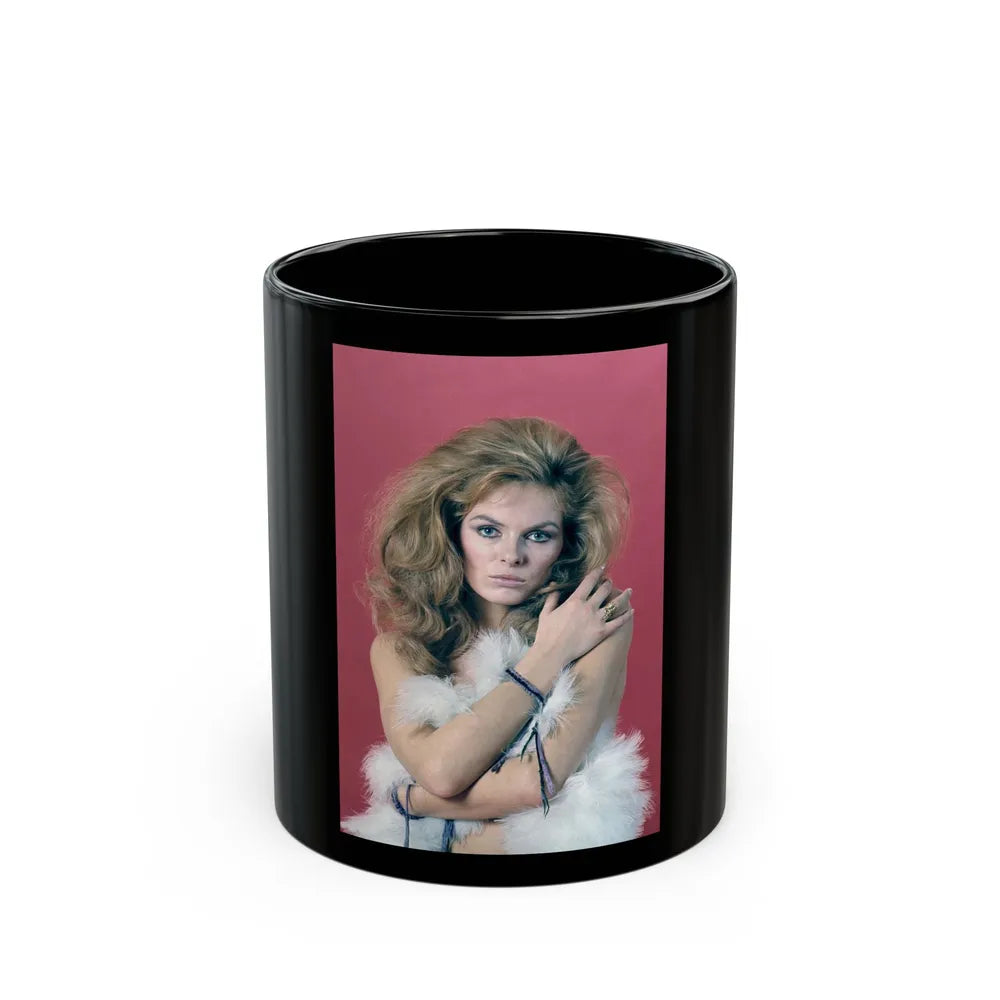 Julie Ege #130 (Vintage Female Icon) Black Coffee Mug-11oz-Go Mug Yourself