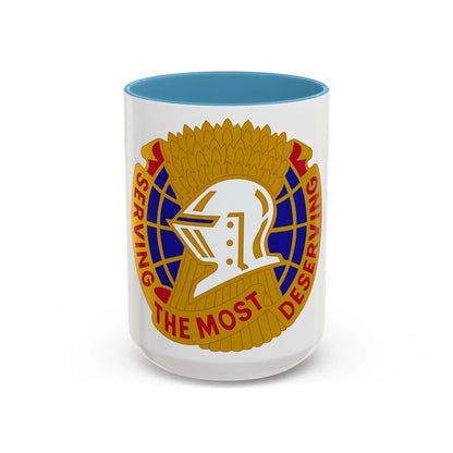 Troop Support Agency (U.S. Army) Accent Coffee Mug-15oz-Light Blue-Go Mug Yourself